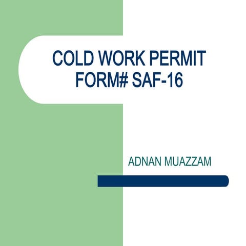 Cold Work Permit