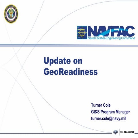 Update on GeoReadiness (Cole)