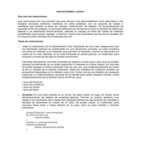 Colecciones en java