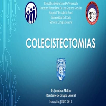 Colecistectomia Abierta y Laparoscopica