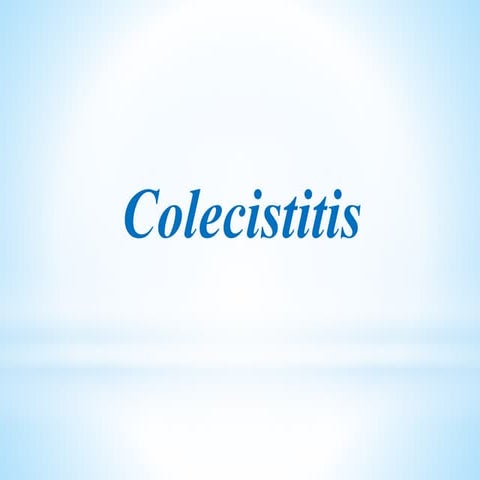 Colecistitis
