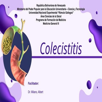 Patología hepática-biliar de colecistitis