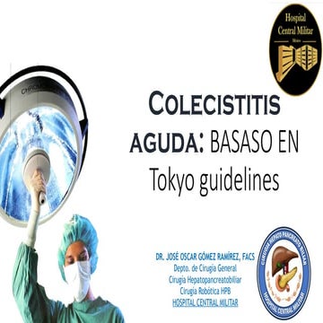 Colecistitis aguda. Clasificación y técnica