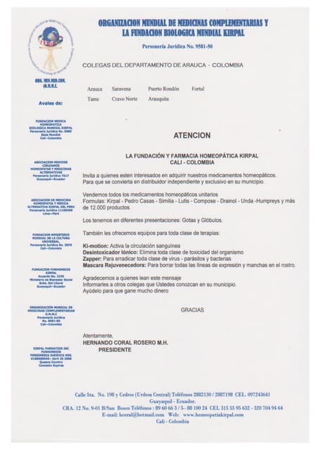 COLEGAS DEL DEPARTAMENTO DE ARAUCA  -  COLOMBIA 