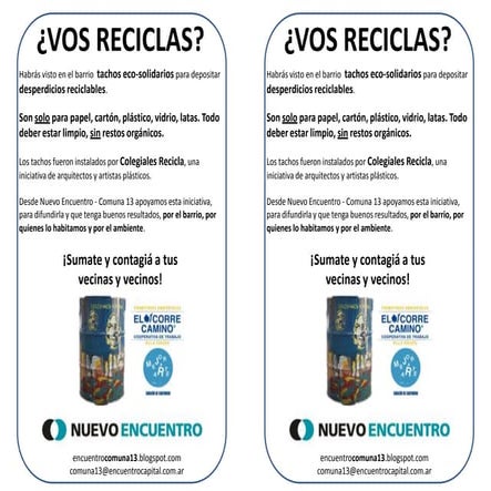 Campaña de reciclaje en la Comuna 13
