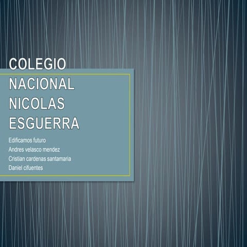 Colegio nacional nicolas esguerra