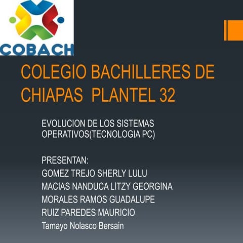 Colegio bachilleres de chiapas  plantel 32 windows 3.1 1D