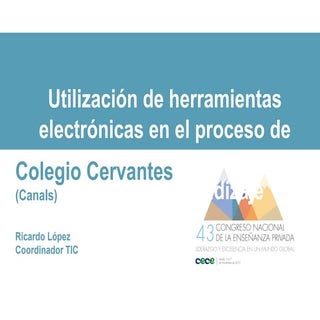 Proyecto de innovación Colegio Cerv...