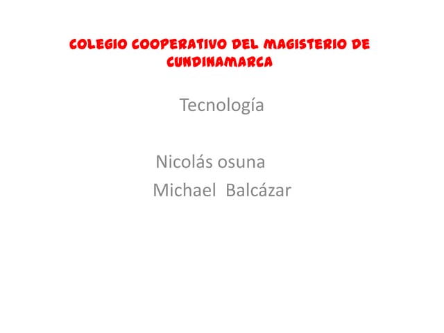 Colegio cooperativo del magisterio ...