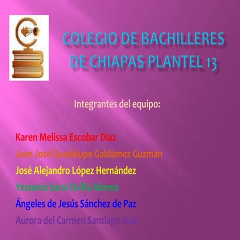 Colegio de bachilleres de chiapas plantel 13