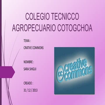 Colegio tecnicco agropecuario cotogchoa creative commons