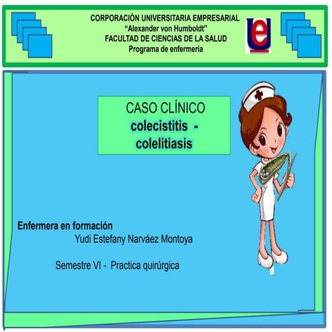 Colelitiasis y colecistitis