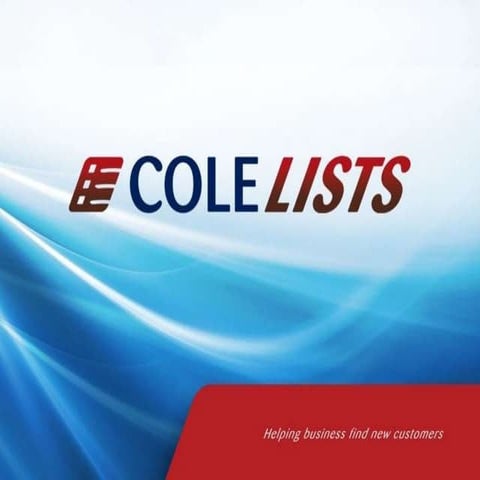 Quick Start to Cole Lists