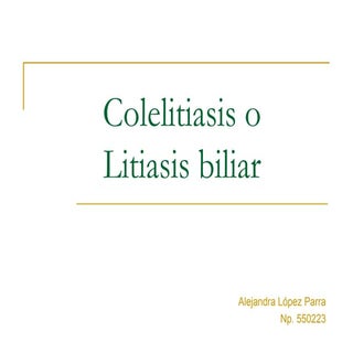 Colelitiasis