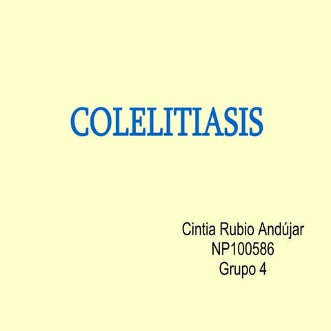 Colelitiasis