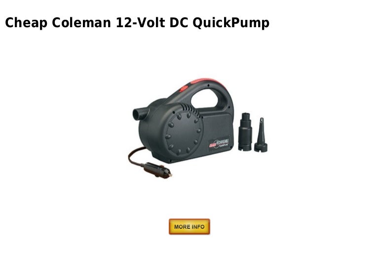 coleman 12 volt quick pump