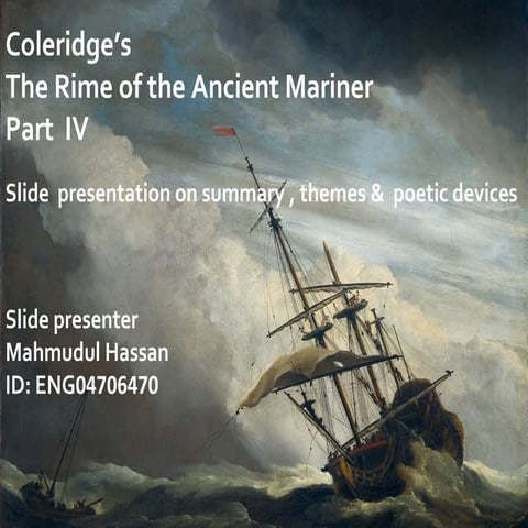 Coleridge’s "The Rime of the Ancient" Mariner part iv