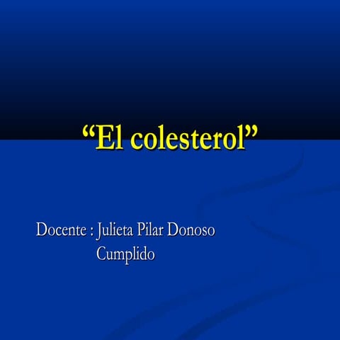 Colesterol