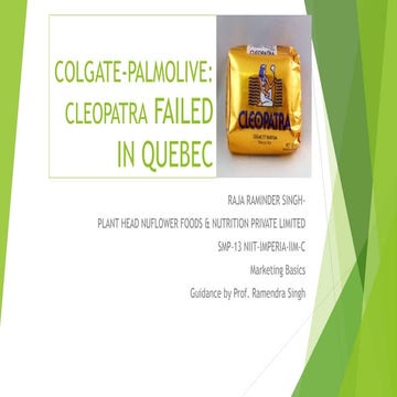 Colgate palmolive-cleopatra case