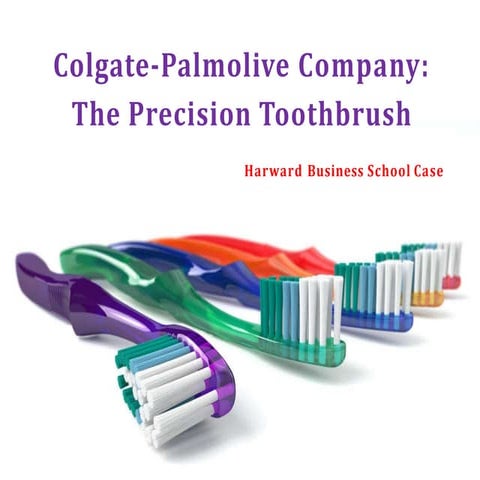 Colgate Palmolive - Harvard Business School case