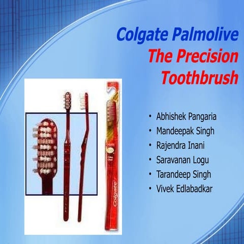 Colgate palmolive the precision toothbrush