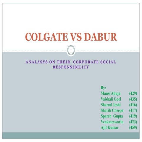 Colgate vs dabour