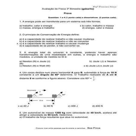 Colégio orion avaliação   física 3º bim - 1º e.m
