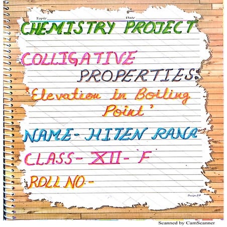 Coligative Properties