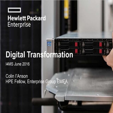 Colin l'Anson, HP Enterprise, UK