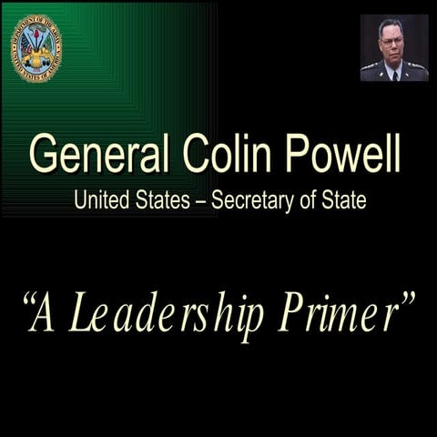 Colin Powell on Leadership