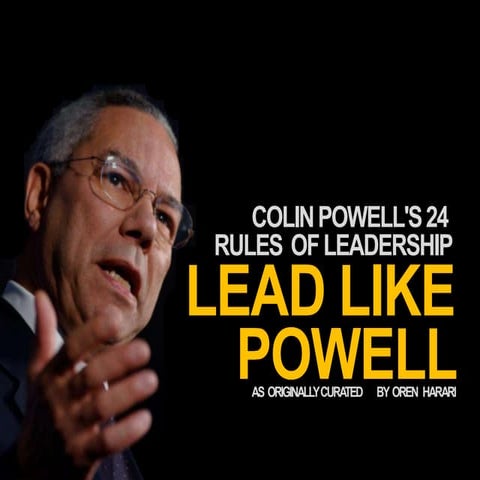 Colin Powell   leadership principles