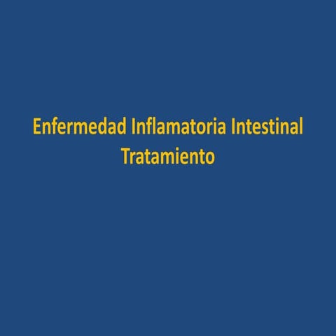 Enfermedad Inflamatoria Intestinal Colitis ulcerativa tratamiento