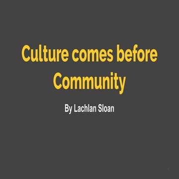 Coliving Hub Webinar Presentation -  Culture comes before community