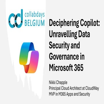 Deciphering Copilot Unravelling Data Security and Governance in Microsoft 365