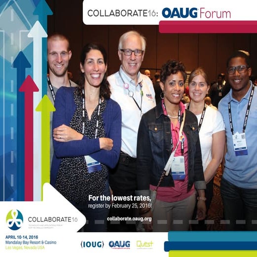 Collaborate 16  oaug forum brochure
