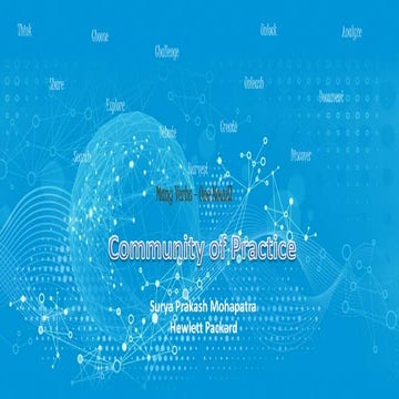 Collaborate or perish  leveraging CoPs for organizational development