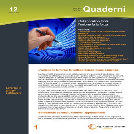 Collaboration tools: l'unione fa la forza