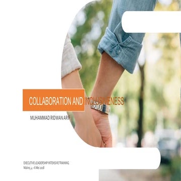 Collaboration and inclusiveness