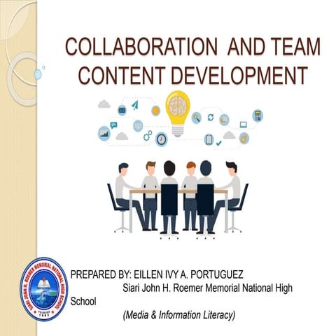 Collaboration  and team content development