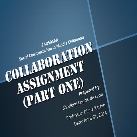 Collaboration Assignment - Part One 