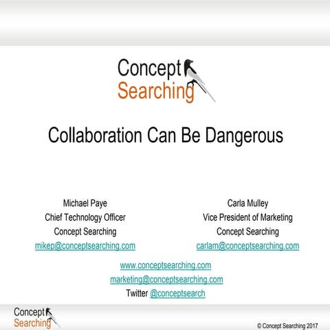 Collaboration Can Be Dangerous Webinar