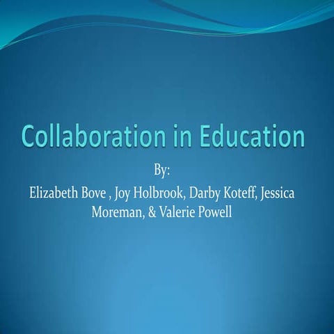 Collaboration in education2