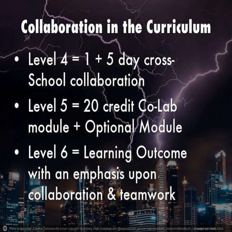Collaboration in the Curriculum