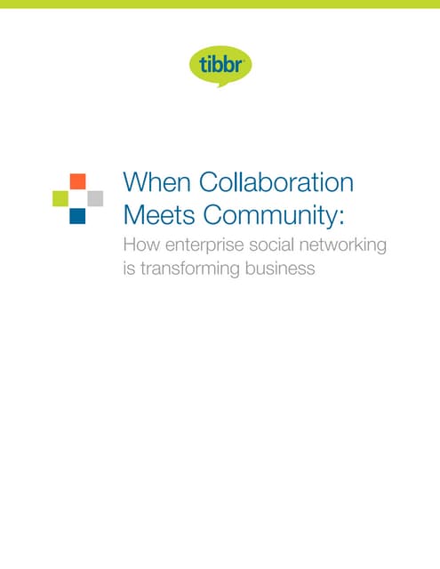 Collaboration Meets Community