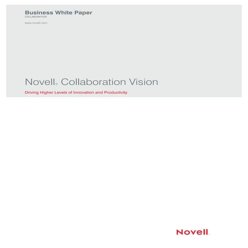 Collaboration vision novell