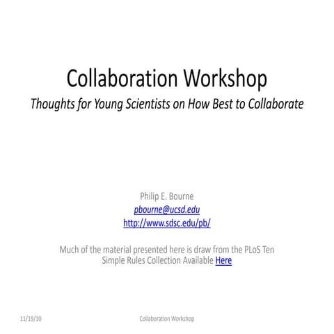 Collaboration Workshop