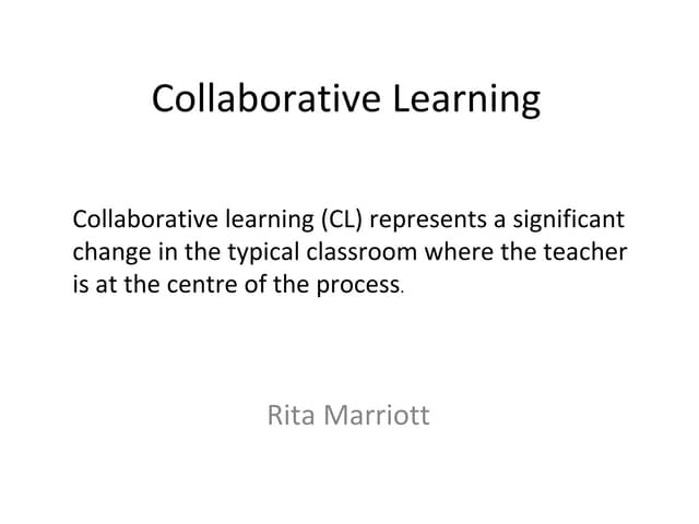 Collaborative Learning