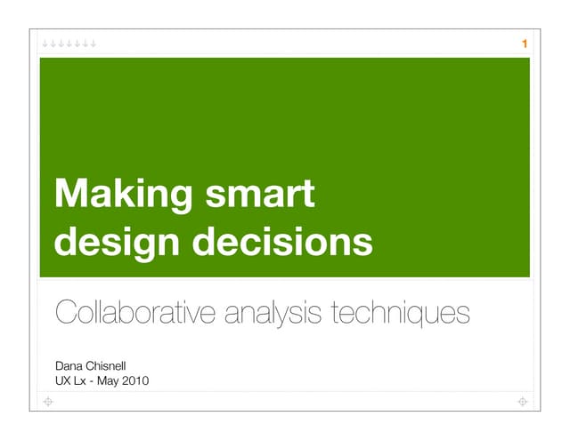 Collaborative analysis techniques f...