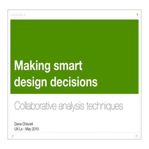 Collaborative analysis techniques for user reseaerch