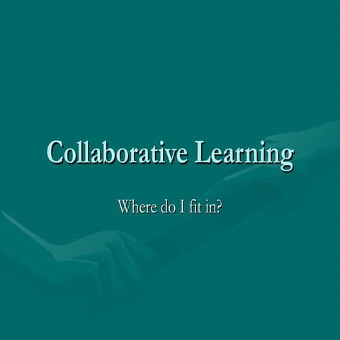 Collaborative Learning